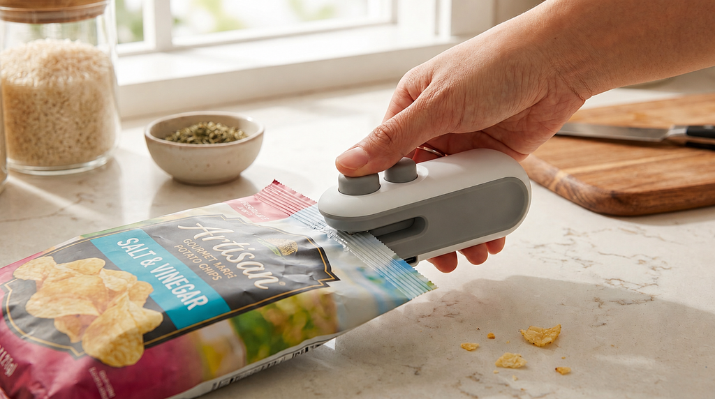 Mini Sellador Térmico de Alimentos